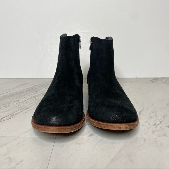 Kork Ease Riley Black Distressed Suede Bootie 7M - Picture 2 of 14